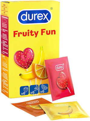 Durex Προφυλακτικά Fun Strawberry 18τμχ