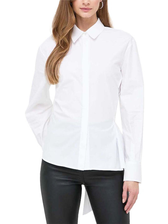 Karl Lagerfeld Langärmelig Damen Hemd White