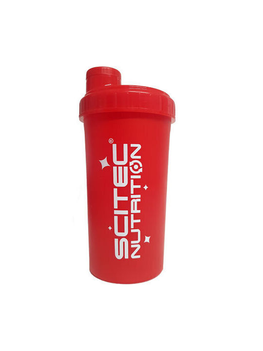 Scitec Nutrition Plastic Protein Shaker 700ml Red