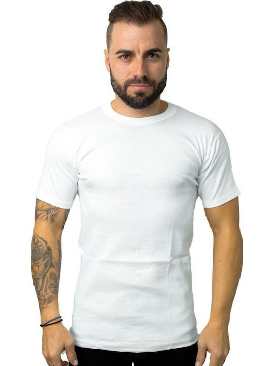 02-1012 Men's Undershirt Short-sleeved White