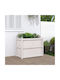 vidaXL Blumenkasten Hölzernes White 90x50x70cm.