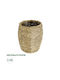 GloboStar THASSOS Übertopf Rattan Beige mit Gestell 18x18x24εκ.