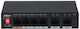 Dahua Switch Συστημάτων CCTV Μαύρο PFS3006-4ET-60-V2