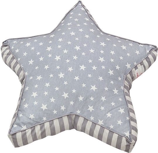 Mother Baby Декоративна Възглавница за Люлка Stars Сив 55x55см