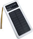 Viaking Y179 Ηλιακό Power Bank 10000mAh Λευκό