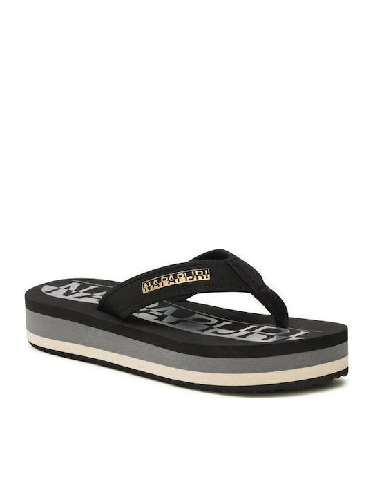 Stick Women's Platform Flip Flops Black
