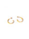 Earrings Hoops made of Steel Gold Plated