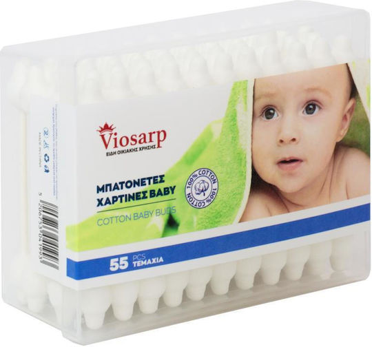 Viosarp Baby Cotton Buds 55pcs