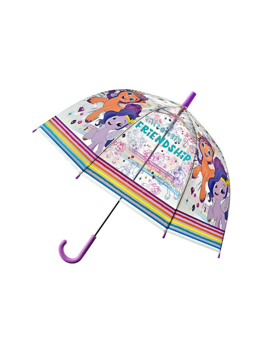 Hasbro Kinder Regenschirm Gebogener Handgriff Durchsichtig
