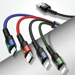 Usams US-SJ317 USB към Lightning / Type-C / micro USB Кабел 1.2м