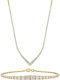 Kiriakos Gofas Set with Necklace & Bracelet from Gold 14K with Stones