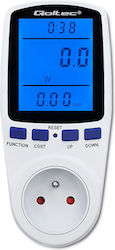 Qoltec Metru De Consum Electric Pentru Sarcină Maximă 3.68kW