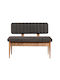 Alden Διθέσιος Καναπές Ανθρακί 110x40x85εκ.