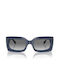 Vogue Women's Sunglasses with Blue Plastic Frame and Gray Gradient Lens VO5526S 309511