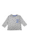Kinderhemd Langarm Gray Panda