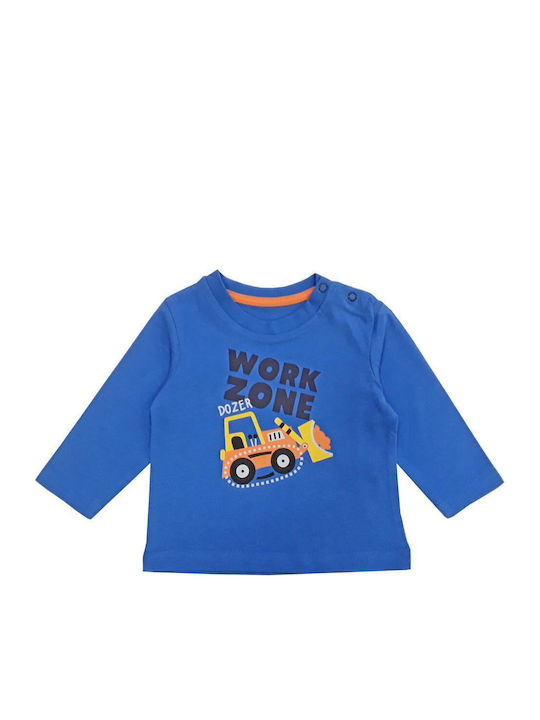 Venere Παιδική Μπλούζα Μακρυμάνικη Μπλε Work Zone