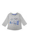 Kids' Shirt Long Sleeve Gray Cute Little Friends