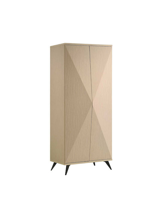 Двойна врата Гардероб Cronos Natural 80x60x195см
