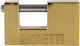 Moretti Vorhängeschloss Monoblock mit Schlüssel 70mm Yellow 1Stück