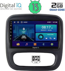 Digital IQ Sistem Audio Auto pentru Opel Vivaro Renault Trafic 2014> (Bluetooth/USB/AUX/WiFi/GPS/Android-Auto) cu Ecran Tactil 9"