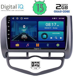 Digital IQ Sistem Audio Auto pentru Honda Jazz 2002-2008 cu Clima (Bluetooth/USB/AUX/WiFi/GPS/Android-Auto) cu Ecran Tactil 9"