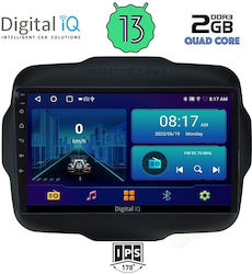 Digital IQ Ηχοσύστημα Αυτοκινήτου για Jeep Renegade 2014> με Clima (Bluetooth/USB/AUX/WiFi/GPS/Android-Auto) με Οθόνη Αφής 9"