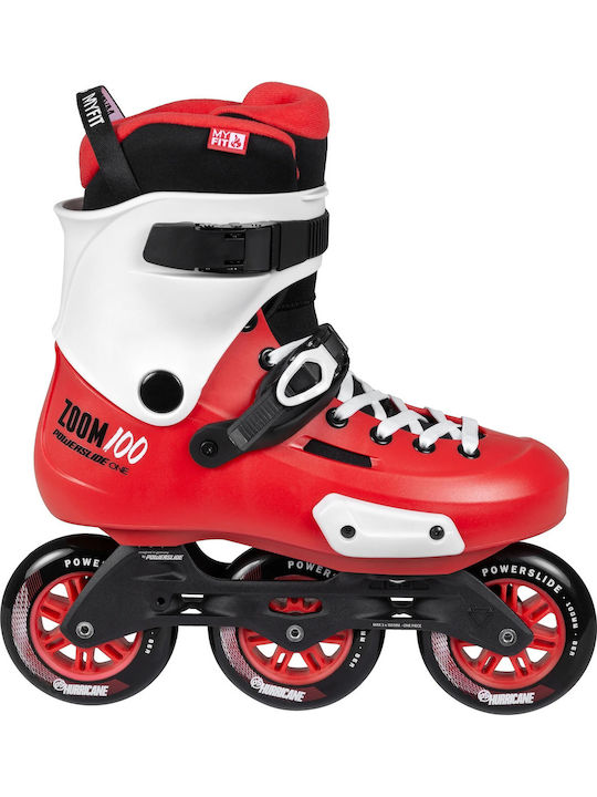 Powerslide Zoom Trinity 100 Inline Rollers Κόκκινα Ενηλίκων