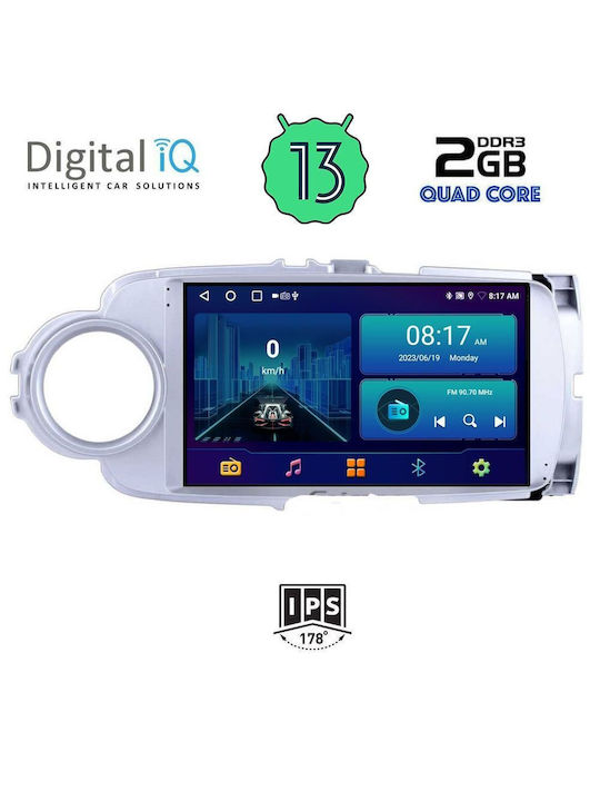 Digital IQ Car-Audiosystem für Toyota Yaris 2011-2020 (Bluetooth/USB/WiFi/GPS) mit Touchscreen 9"