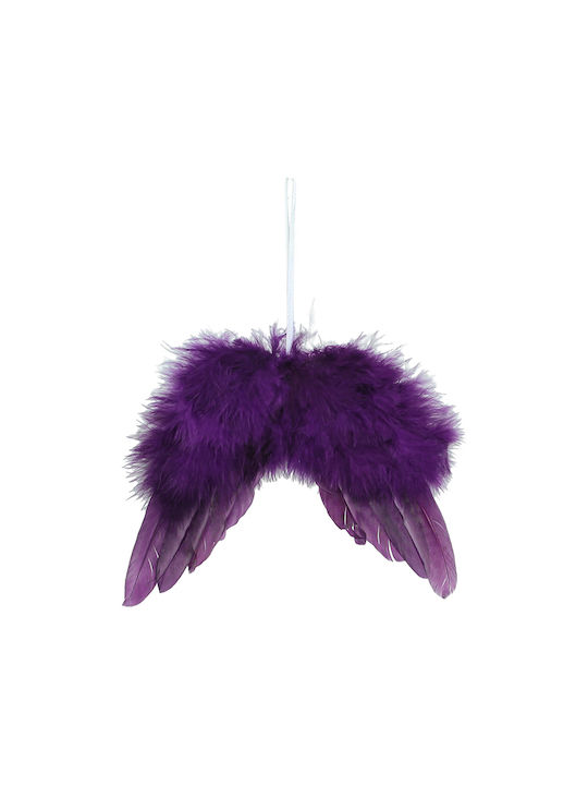 Zaros Christmas Feather Ornament Purple