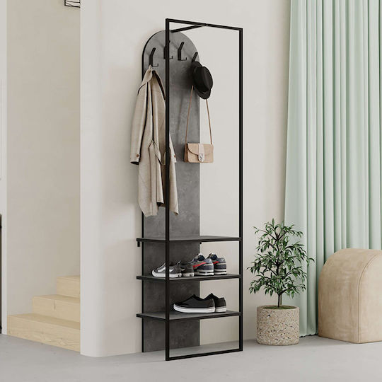 Archy Mobilier de Intrare cu Dulap pentru Pantofi Grey retro 53x31.7x180cm