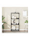 Bookcase Black 59x35x132cm