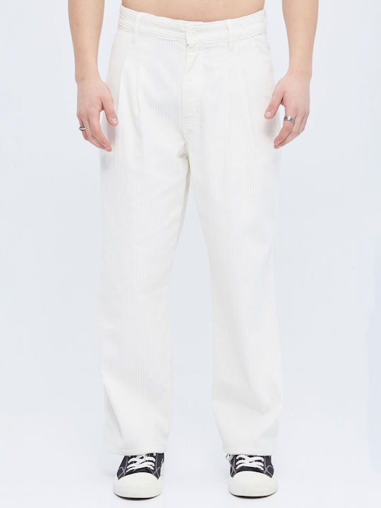 Aristoteli Bitsiani Men's Trousers White