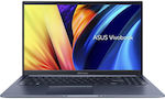 Asus VivoBook 15 F1502ZA-WH74 15.6" FHD Touchscreen (i7-1255U/16GB/512GB SSD/W11 Home) Quiet Blue (US Keyboard)
