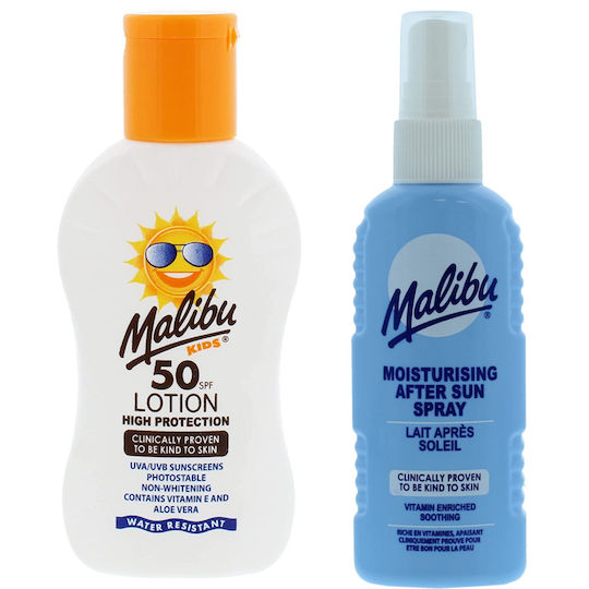 Malibu Loțiune cu Protecție Solară pentru Corp SPF50 în Spray 100ml