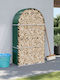 vidaXL Metallisch Regal Holzlagerung 120x45x210cm