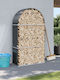 vidaXL Metallic Shelf Wood Storage 120x45x210cm Gray