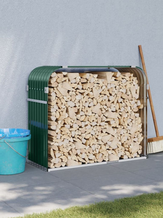 vidaXL Metallisch Regal Holzlagerung 120x45x100cm