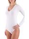 Long Sleeve Bodysuit White