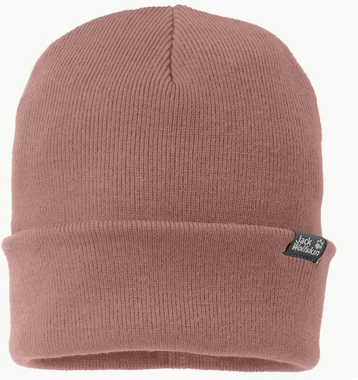Beanie Unisex Beanie mit Rippstrick in Rosa Farbe