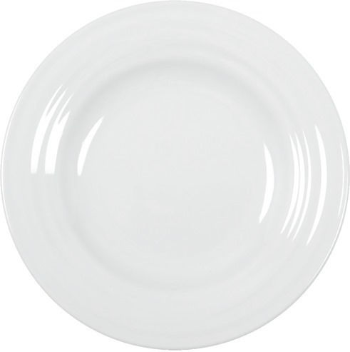 e-exoplismos Αgma Costaverde Plate Shallow made of Porcelain White with Diameter 21cm 12pcs