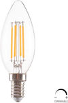 HomeMarkt LED Lampen für Fassung E14 Warmes Weiß Dimmbar 1Stück