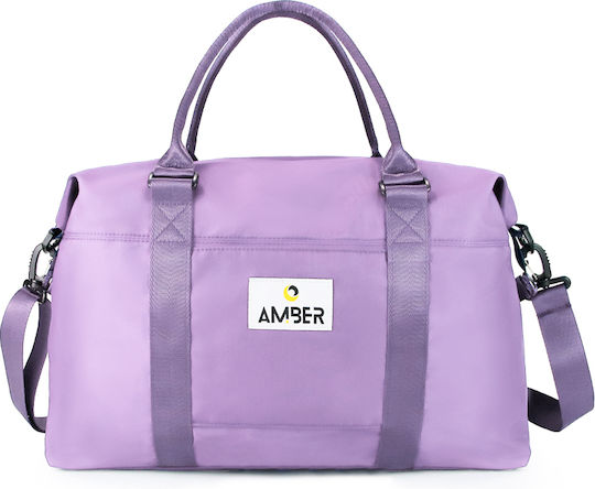 Amber Σακ Βουαγιάζ 37lt Μωβ Υφασμάτινο Μ55xΠ25xΥ27εκ.
