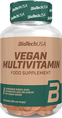 Biotech USA Vegan Multivitamin Vitamin für Energie & das Immunsystem 60 Registerkarten