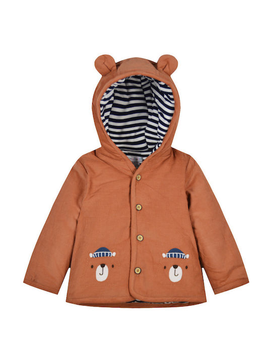 Kinder Freizeitjacke mit Futter & Kapuze Coral Gold