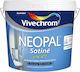 Vivechrom Neopal Satine Plastic Ecological Paint for Interior Use White 970ml