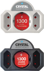 Crystal Audio Πολύπριζο 3 Θέσεων
