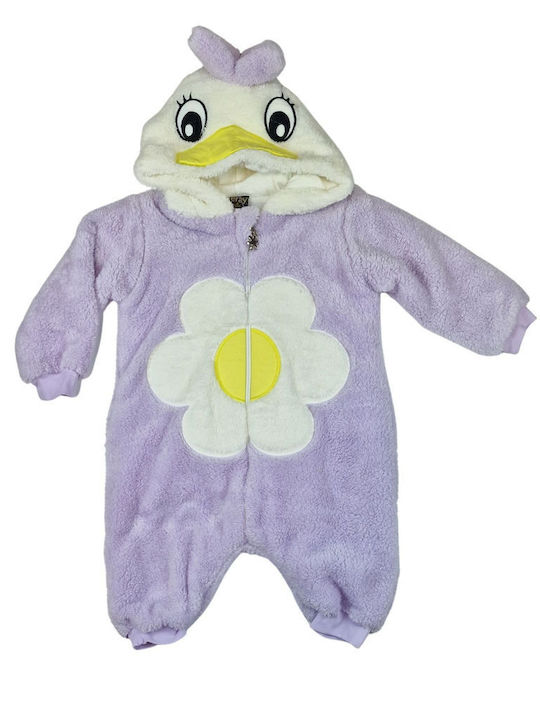 Eray Kids Бебешко Боди за Излизане Дълъг ръкав Lilac