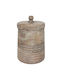 InTheBox General Use Vase with Lid Wooden Beige 12x12x17cm 1 Pieces