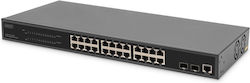 Digitus DN-95359 Gestionat L2 PoE Switch cu 24 Porturi Gigabit (1Gbps) Ethernet și 24 Porturi SFP