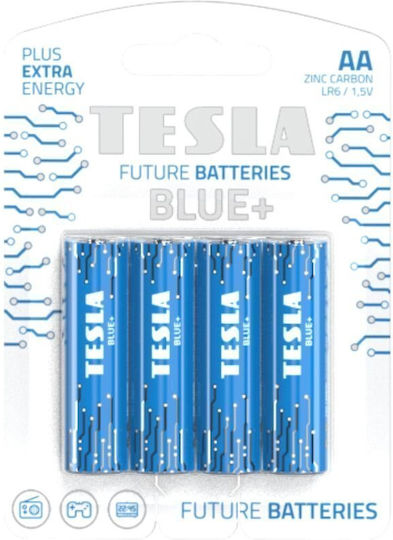 Tesla Batteries Blue+ Alkaline Batterien AA 1.5V 4Stück